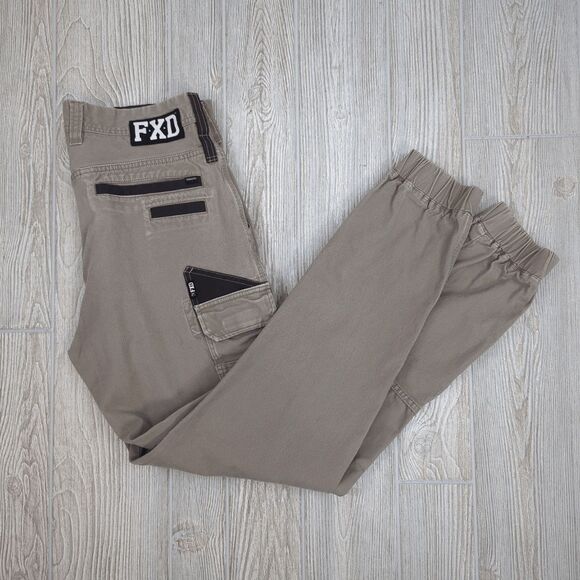 FXD Australia Men's Size 32 Style WP4 Tan Utility Jogger Pants Workwear Pockets - Picture 3 of 8